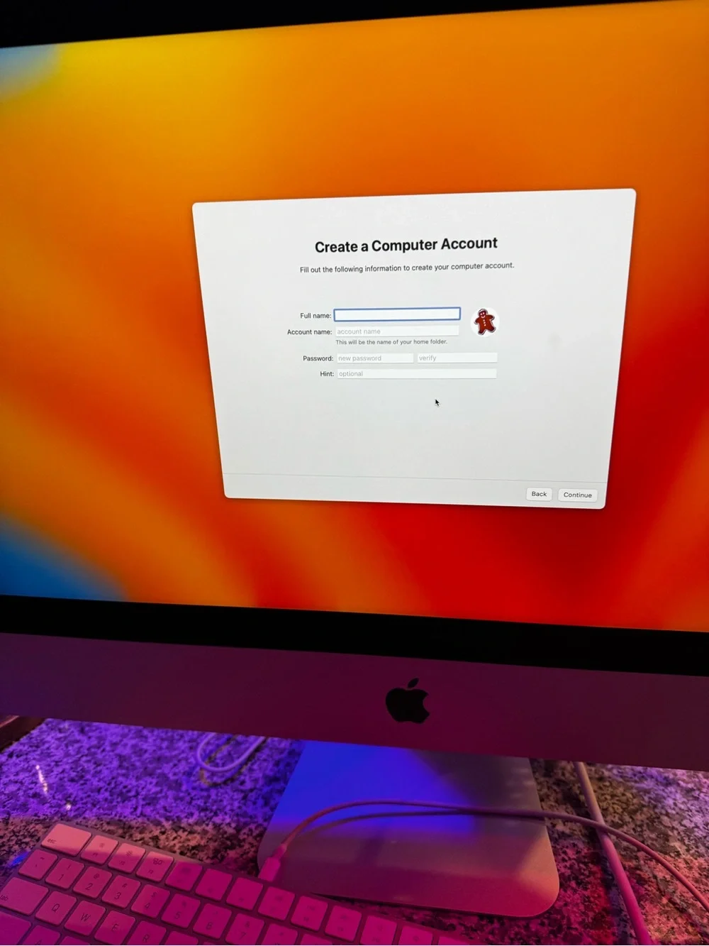 Apple iMac Desktop in Silver with Black Display Bezel
